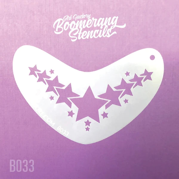 Boomerang Stencils B033 STAR CROWN