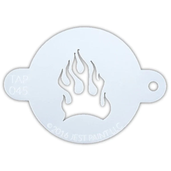 TAP 045 stencil FIRE FLAMES