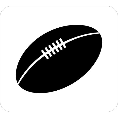 Football TAG glitter tattoo stencil