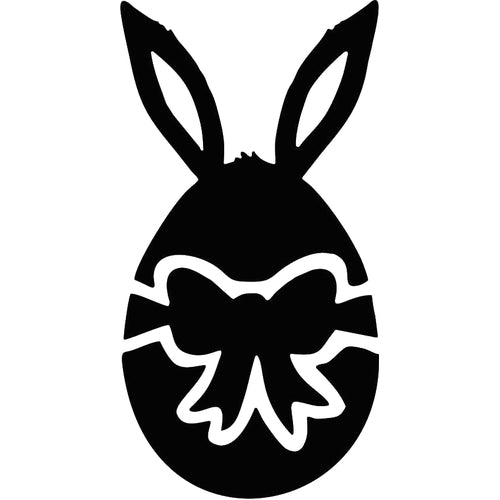 Easter Egg Bunny TAG glitter tattoo stencil