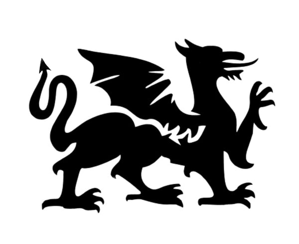 MEDIEVAL DRAGON Ybody glitter tattoo stencil