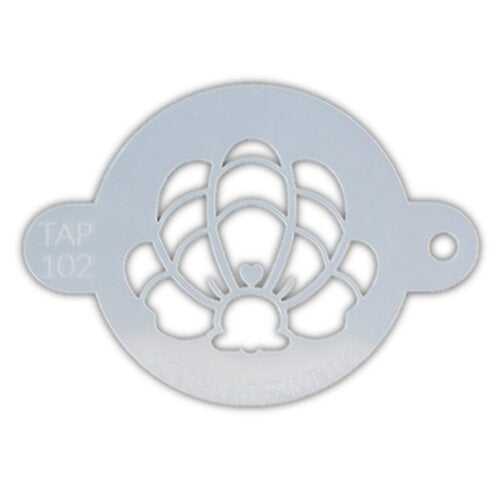 TAP 102 stencil Mermaid Crown Clam Shell