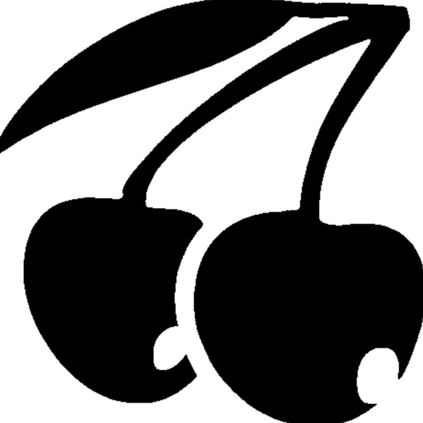 CHERRIES TAG glitter tattoo stencil
