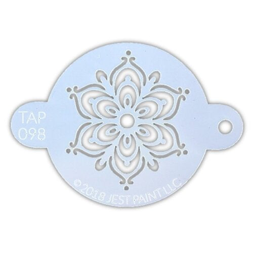 TAP 098 stencil Full Henna Fancy Flower