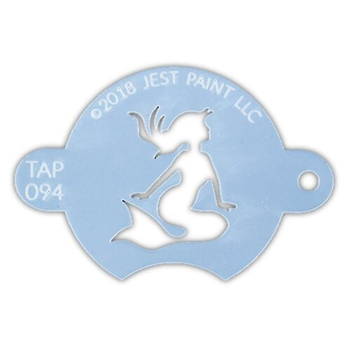 TAP 094 stencil Sunbathing Mermaid