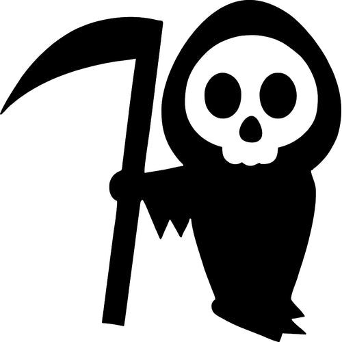 Grim Reaper TAG glitter tattoo stencil