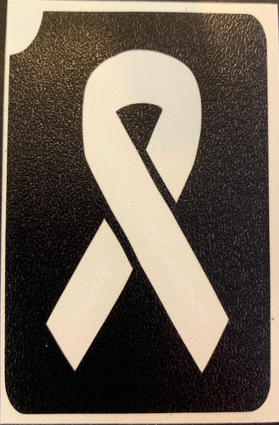 CAUSE RIBBON Ybody glitter tattoo stencil