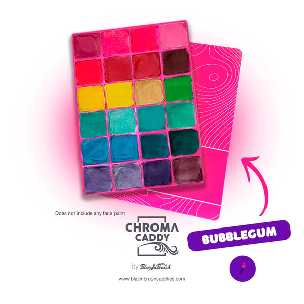 “BUBBLEGUM” 24 Slot Silicone Insert Chroma Caddy by Marcela Bustamante