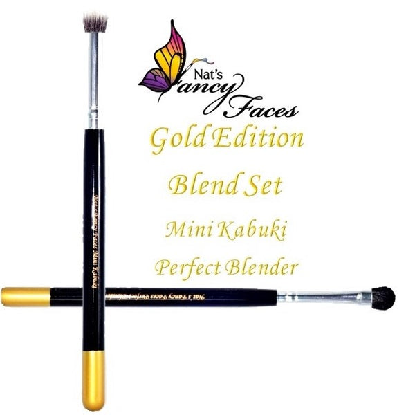 Nat’s Gold Edition “BLEND SET” (mini kabuki and perfect blender)