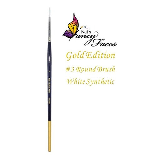 Nat's Gold Edition Face Painting Brush #3 Round
