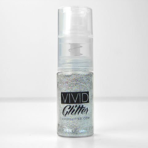 VIVID Glitter | SILVER HOLOGRAM Fine Mist Glitter Spray Pump 14ml
