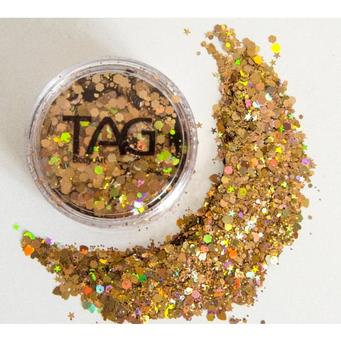 Chunky Glitter DARK GOLD by TAG BODY ART 10gm