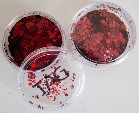 Chunky Glitter RED by TAG BODY ART 10gm