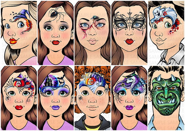Sparkling Faces Milena’s Halloween The Ultimate Face Painting Guide