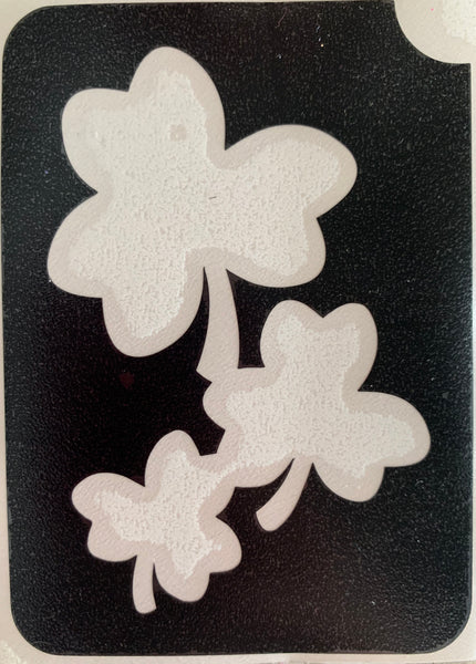 3 clover tattoo stencil