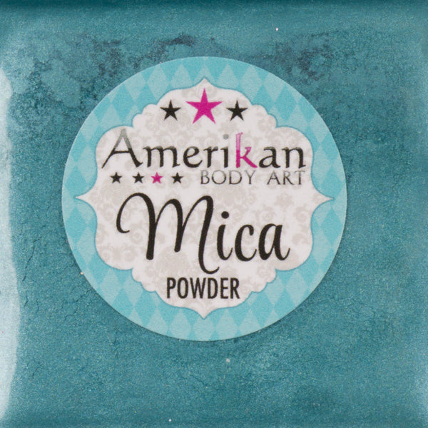 Amerikan Body Art Mica Powder CORAL REEF BLUE