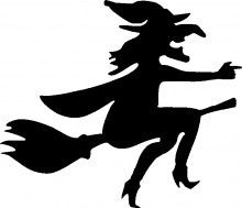 Witch TAG glitter tattoo stencil