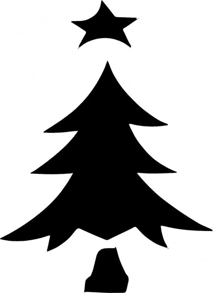 Christmas Tree TAG glitter tattoo stencil
