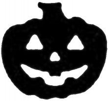 Pumpkin TAG glitter tattoo stencil