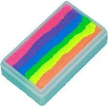 TAG One Stroke NEON RAINBOW face paint with vibrant colors for creative body art