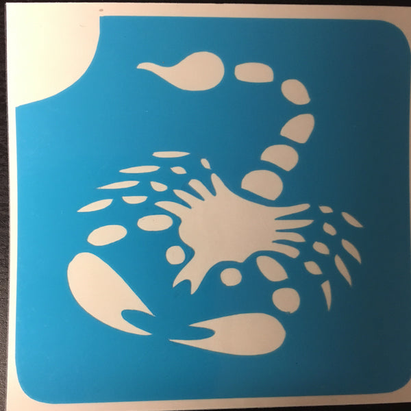SCORPION #2 glitter tattoo stencil