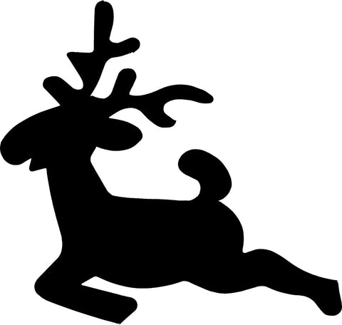 Reindeer Jumping TAG glitter tattoo stencil