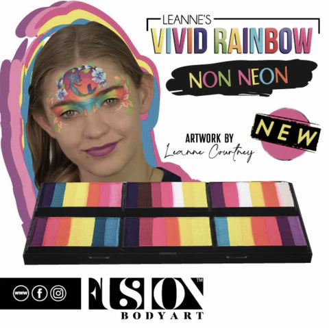 Fusion Leanne’s VIVID RAINBOW NON NEON Petal Palette