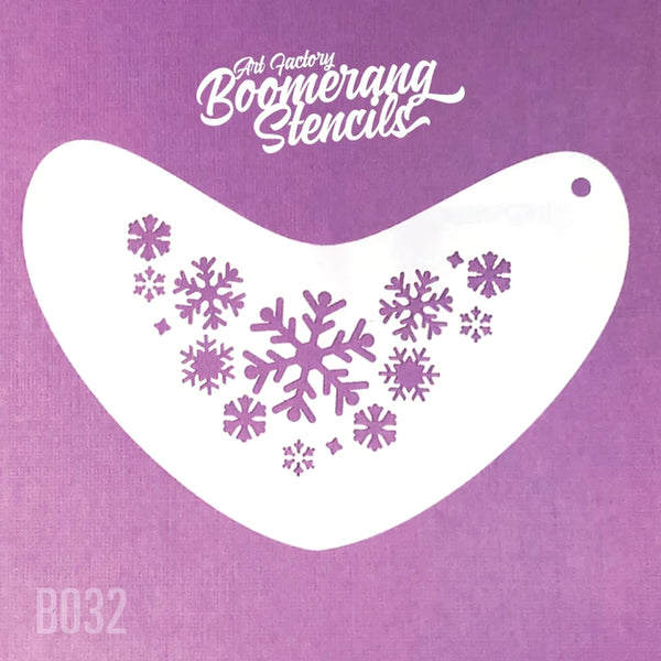 Boomerang Stencils B032 FROZEN SNOWFLAKE