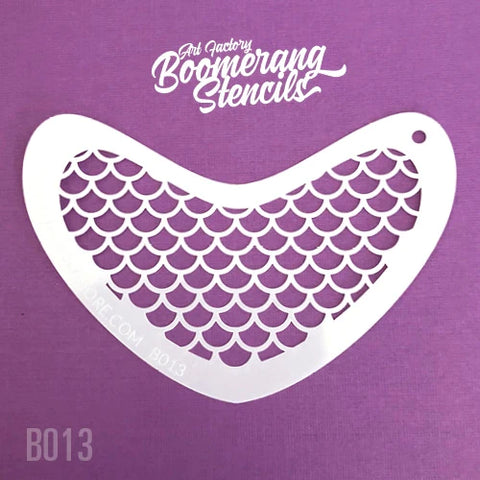 Boomerang Stencils B013 MERMAID SCALES