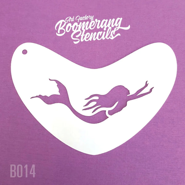 Boomerang Stencils B014 MERMAID SWIMMING