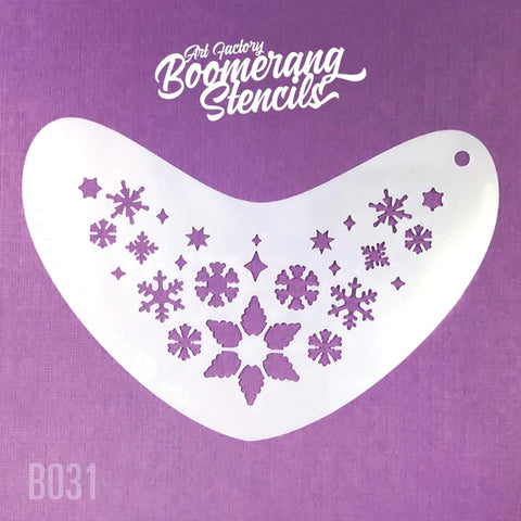 Boomerang Stencils B031 WHIMSY SNOWFLAKE