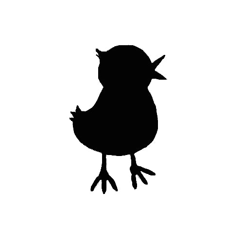 Chick TAG glitter tattoo stencil