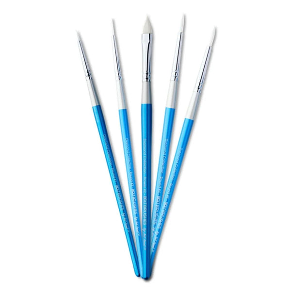Bolt Face Painting Brushes SET of 5 DIAMOND COLLECTION