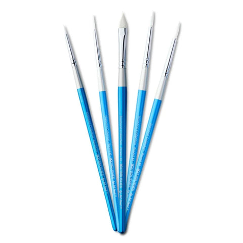 Bolt Face Painting Brushes SET of 5 DIAMOND COLLECTION