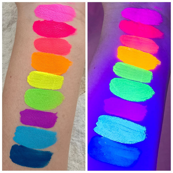 GTX Face Paints NEON set of 9 Water Resistant Creams