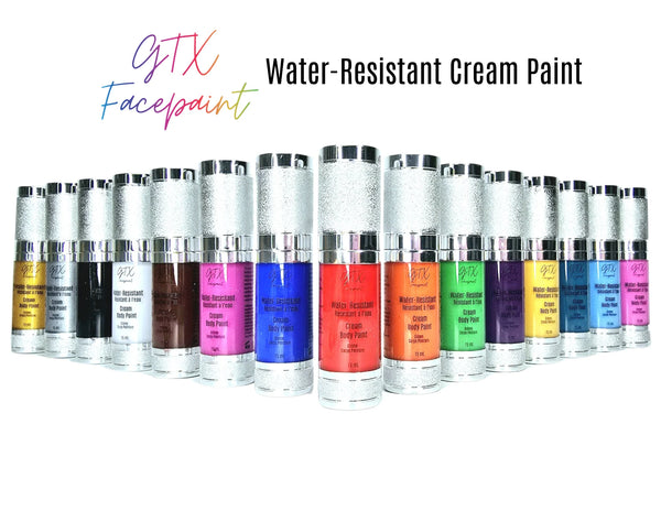 GTX Face Paints REGULAR set of 15 Water Resistant Creams