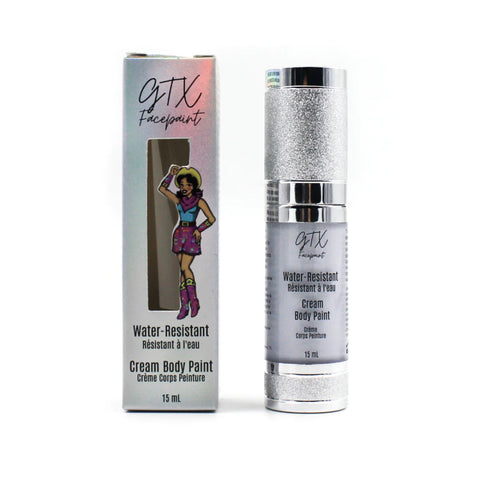 GTX Face Paints WHITE REGULAR Water Resistant Cream 15ml
