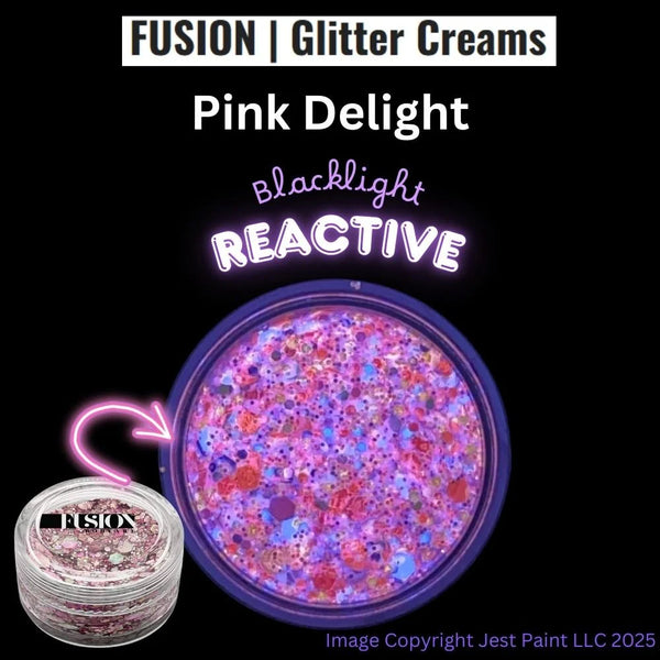 Fusion Body Art PINK DELIGHT Glitter Cream 10gm