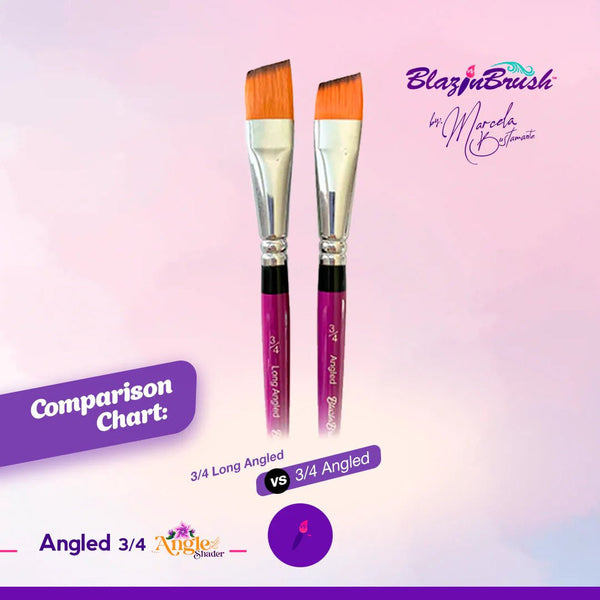 3/4 LONG ANGLED Blazin Brush by Marcela Bustamante