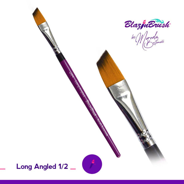 1/2 LONG ANGLED Blazin Brush by Marcela Bustamante
