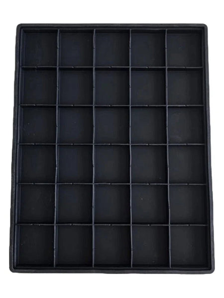 Blazin Brush - 30 Slot Silicone Insert W/ Mirror Lid | Chroma Caddy MAX – OBSIDIAN BLACK