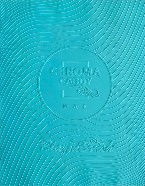 Blazin Brush - 30 Slot Silicone Insert W/ Mirror Lid | Chroma Caddy MAX – DEEP OCEAN