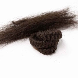 Mehron DARK BROWN Crepe Hair 30cm