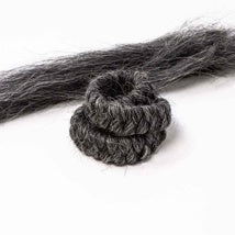 Mehron DARK GREY Crepe Hair 30cm