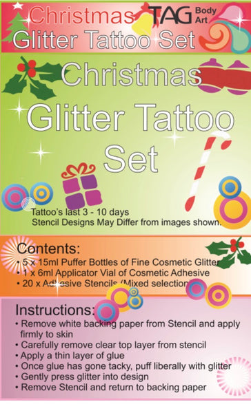 TAG glitter tattoo CHRISTMAS kit