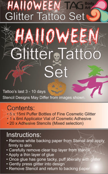 TAG glitter tattoo HALLOWEEN kit