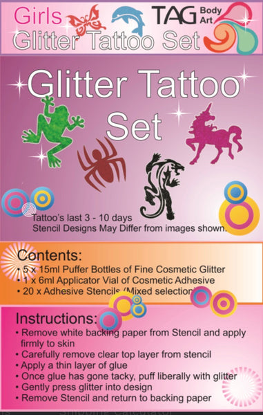 TAG glitter tattoo PARTY kit