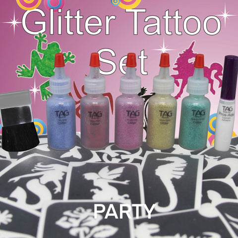 TAG glitter tattoo PARTY kit