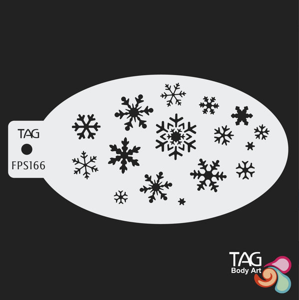 SNOWFLAKES Face Paint Stencil TAG Body Art