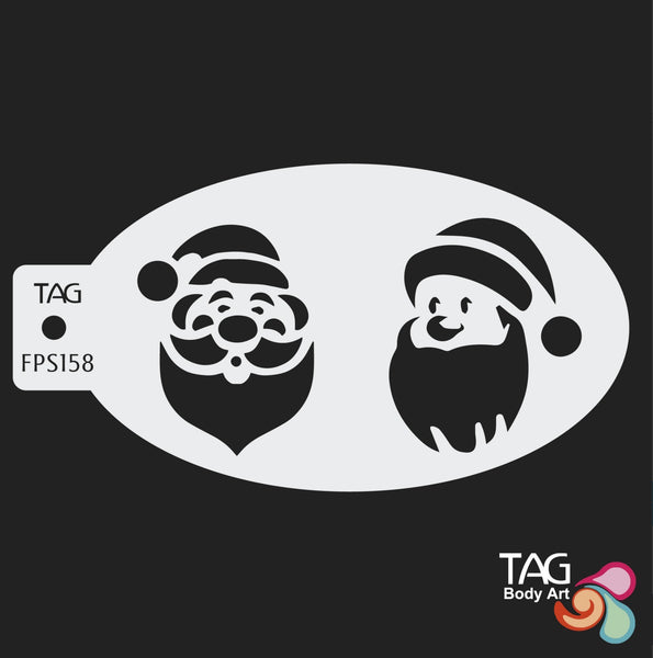 SANTAS Face Paint Stencil TAG Body Art